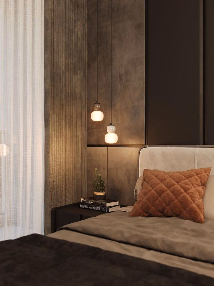 Lampada a sospensione LED scanalata MODERN nero-grigio 5W luce calda 330 lm vetro dim.: 149x12x12 cm IP20 Maxlight
