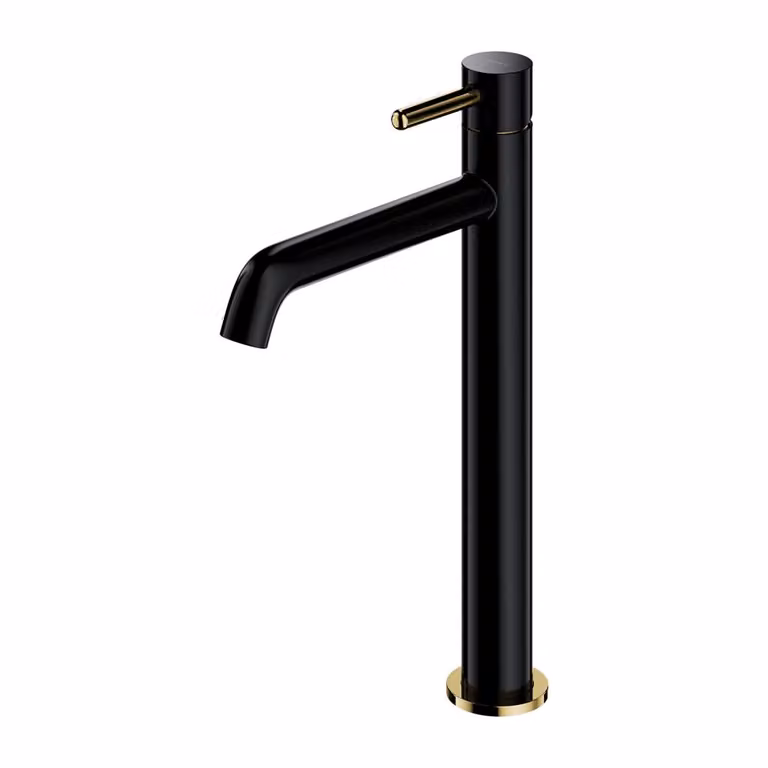 Omnires Y Y1212BLGL Rubinetto alto per lavabo, nero-oro