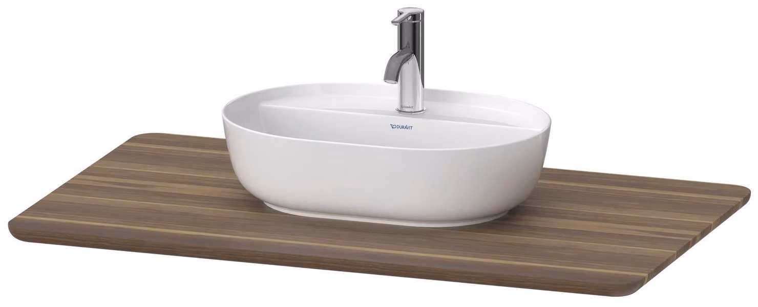 Console en bois massif Duravit Luv LU9460, largeur 988mm, adaptée au meuble sous-lavabo LU9564, LU9569, LU946407777, LU946407777