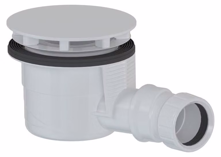 Sifone per piatti doccia, diam. 90 mm, DN40, rivestimento bianco opaco