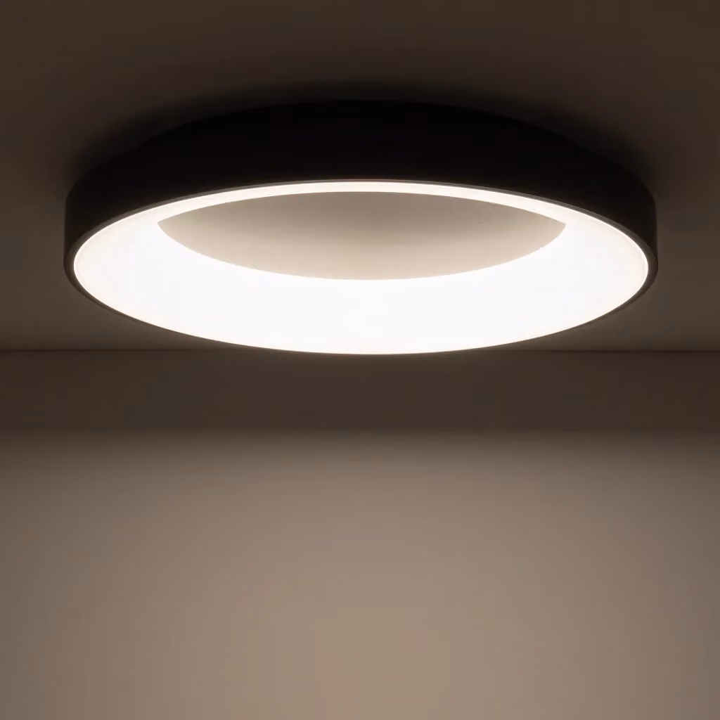 Plafoniera LED tonda Nowodvorski Lighting colore nero, luce bianco caldo 3000K, diametro: 60 cm – 2