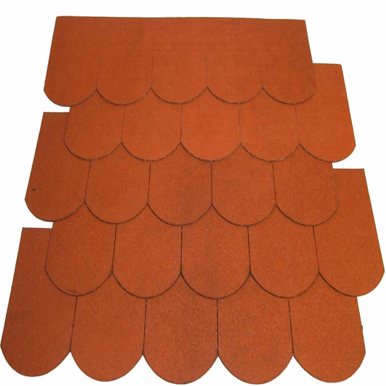 3 set di tegole a coda di castoro (100 mm) rosse