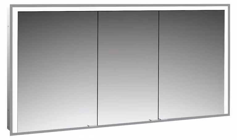 emco prime 3 armoire de toilette, 1400mm, 3 portes, modèle encastré, 949717207, 949717207