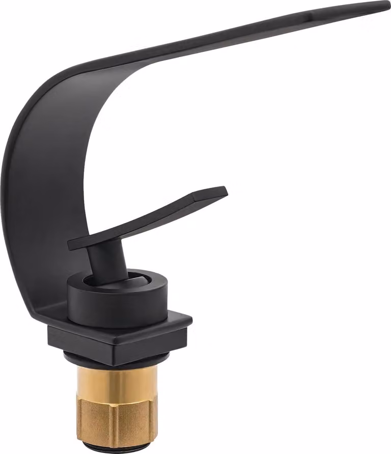 Rubinetto per lavabo, a soffitto, monocomando, nero