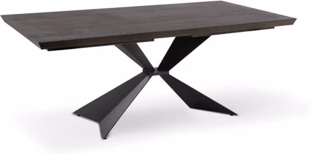 Tavolo fisso rettangolare moderno Giordanoshop in rovere color marrone L: 200 cm, P: 100 cm, H: 76 cm