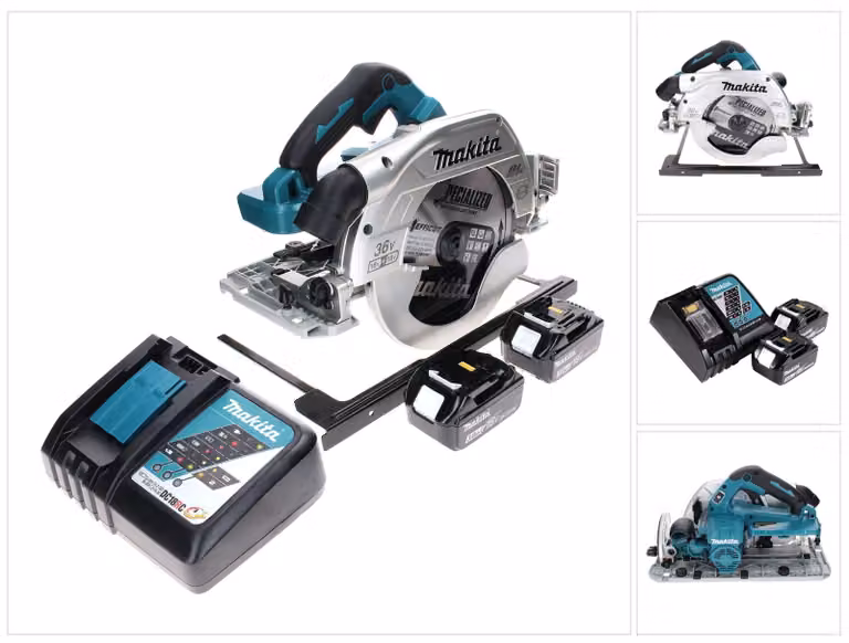 Makita DHS 900 RF2 Sega circolare a batteria 36 V (2x 18 V) 235 mm Brushless + 2x batteria 3,0 Ah + caricabatterie