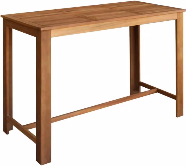 Tavolo e Sedie da Bar Set 7 pz in Legno di Acacia Massello 246671