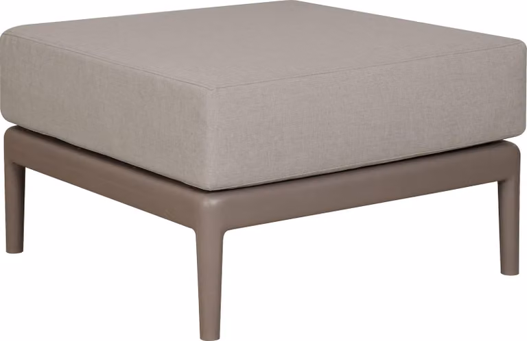 Milani Home - seduta componibile da giardino in polipropilene, taupe, 69 x 70 x 42 cm