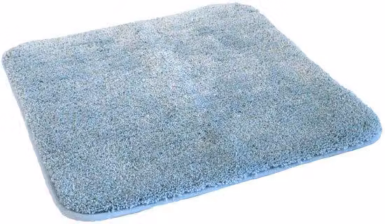 Cabina doccia azzurra in microfibra, dimensioni 50x55 cm