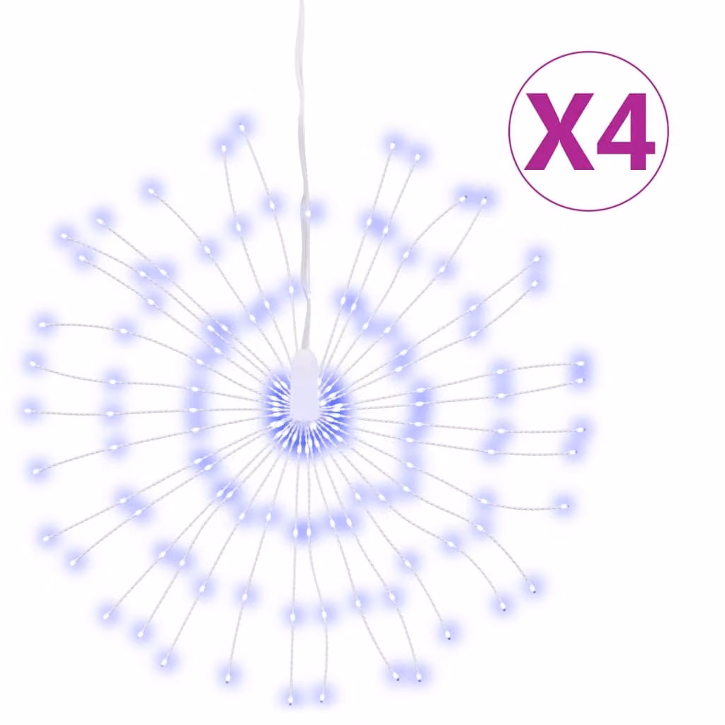 Illuminazioni di Natale Galassia 140 LED 4pz Blu 17 cm