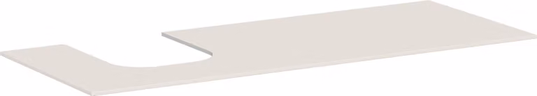 hansgrohe Xevolos E Console, 1 découpe à gauche, 1370x550mm, pour vasque à poser, 54205780, 54205780
