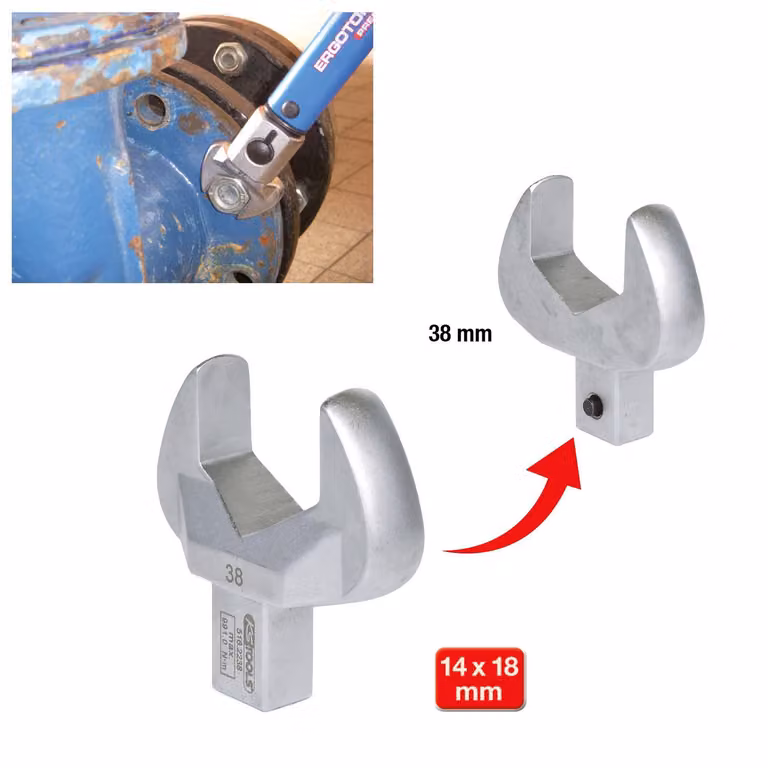 KS TOOLS 14x18 mm Chiave combinata 38 mm - 516.2238