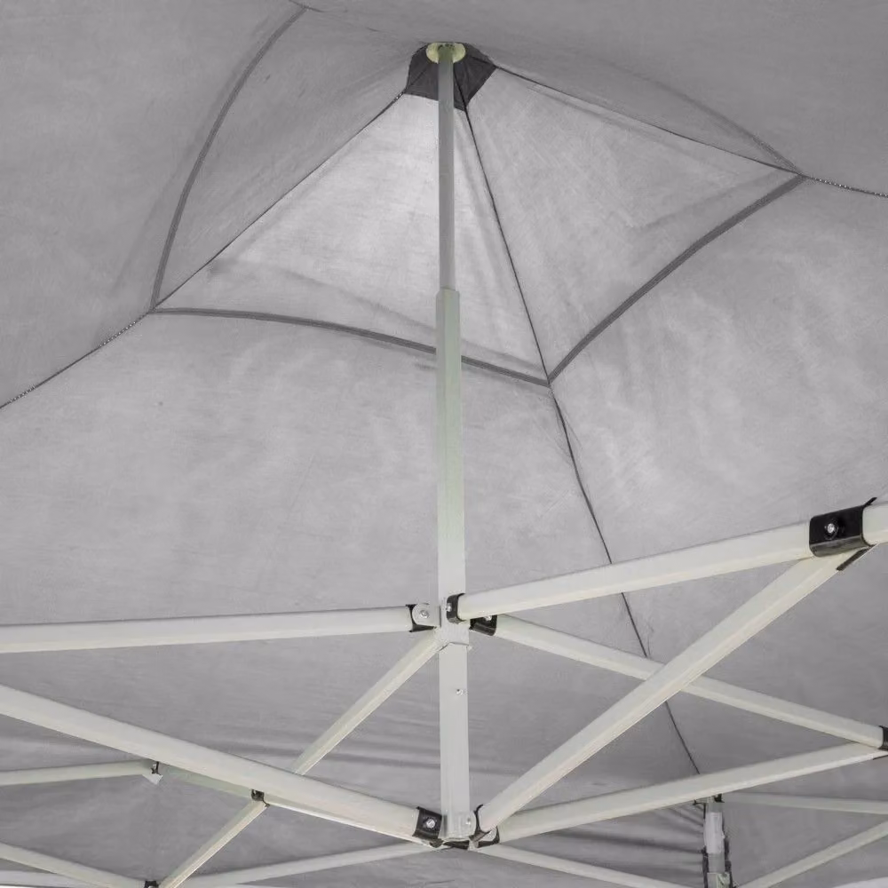 Gazebo Divina Fire richiudibile e pieghevole in PVC impermeabile bianco L/P: 300 x 300 cm – 2
