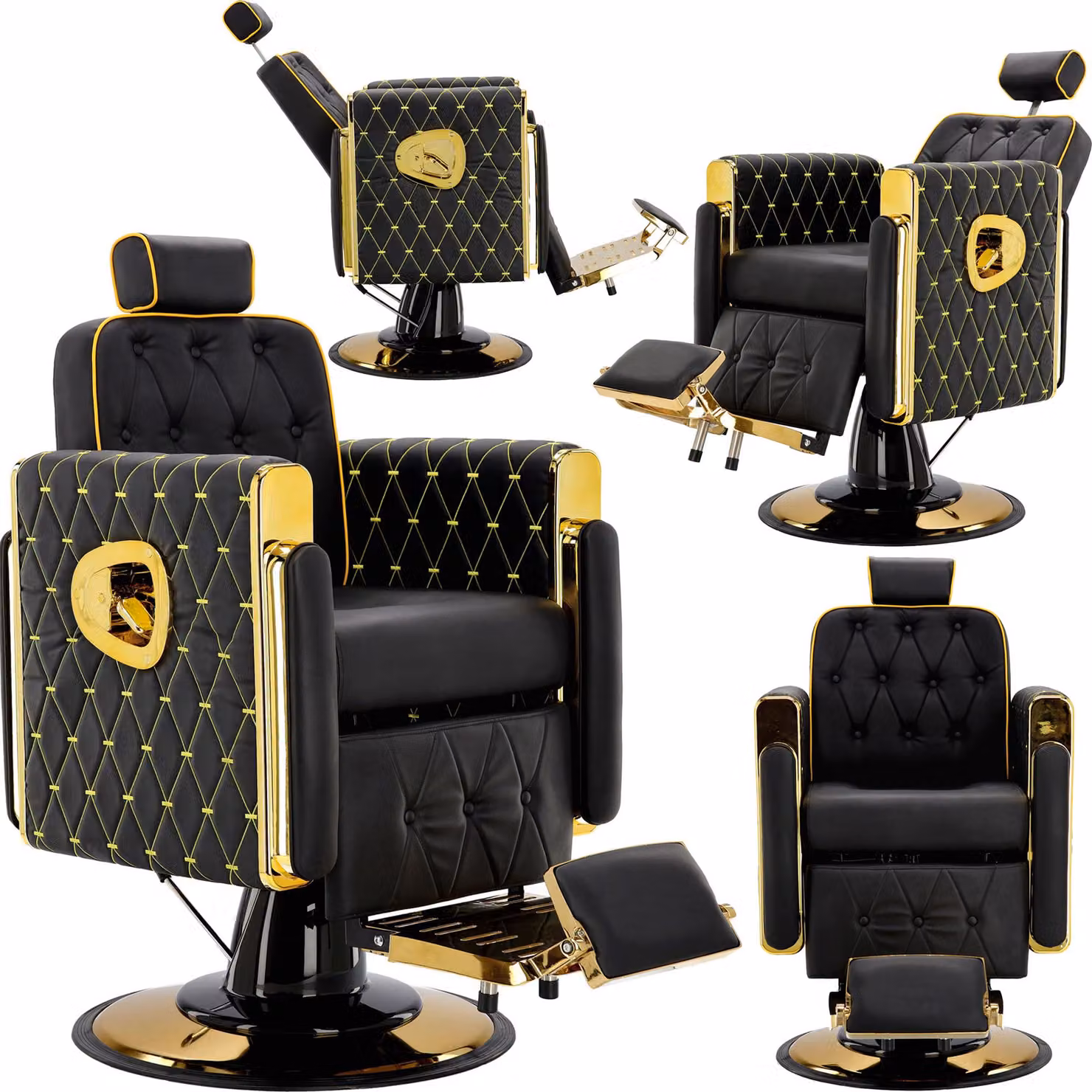 Poltrona da barbiere parrucchiere idraulica girevole per il salone barbiere barber shop Don Barberking