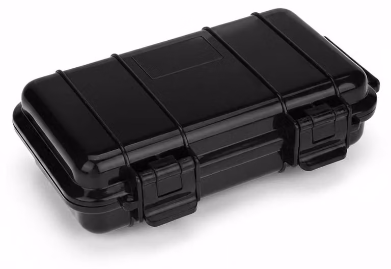 InAndOutdoorMatch - Contenitore impermeabile per esterni e interni - Materiale: ABS - Colore: Nero