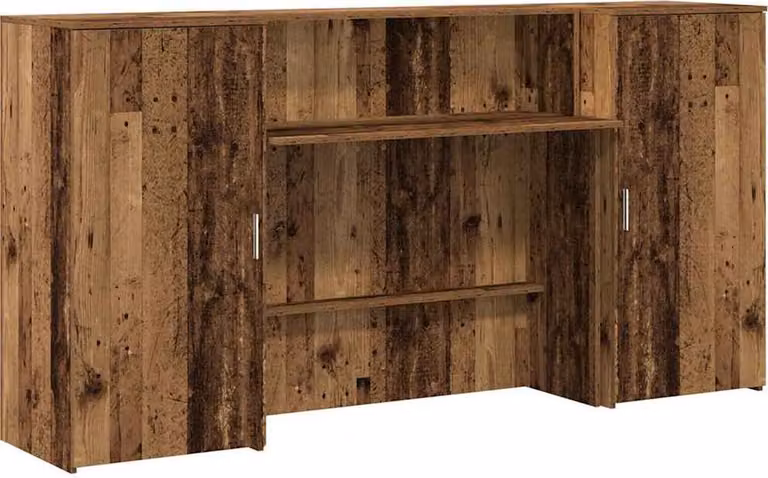Banco Reception Legno Vecchio 200x50x103,5 cm Legno Multistrato