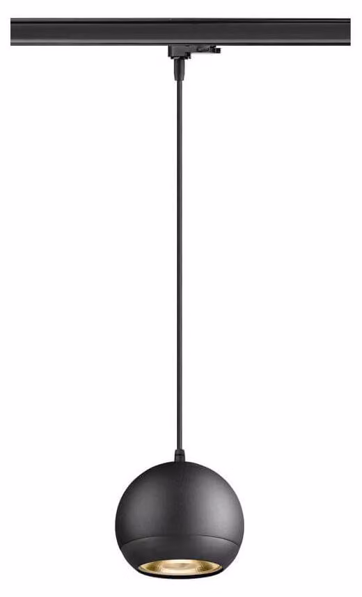 SLV LIGHT EYE 150, 3 luci a sospensione, GU10, lunghezza sospensione 150 cm, 1x max. 13W, nero opaco 1008176