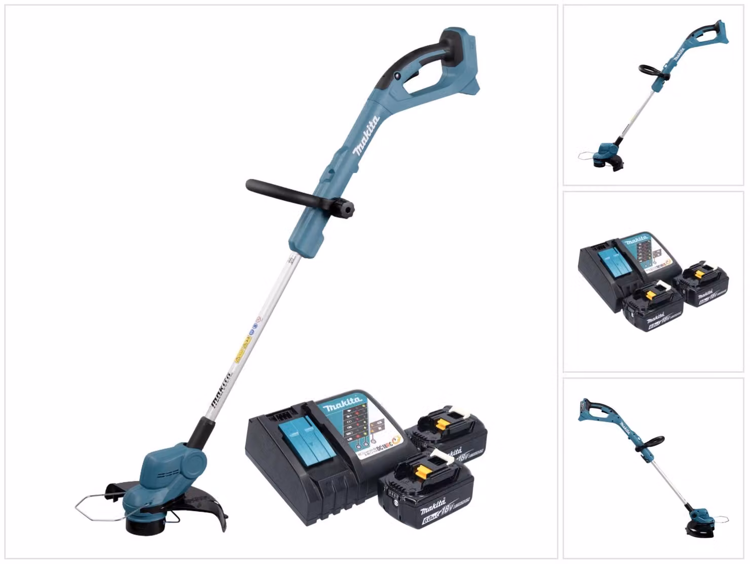 Makita DUR 193 RG Tagliaerba a batteria 18 V 260 mm + 2x batteria ricaricabile 6,0 Ah + caricabatterie