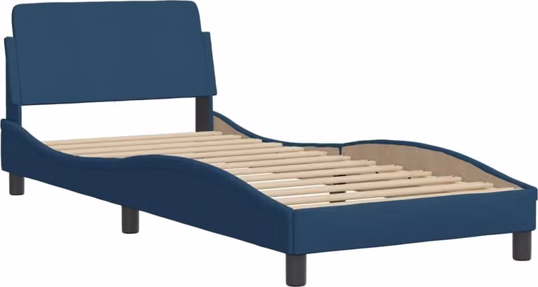 Giroletto con Testiera Dover Blu 90x200 cm Tessuto
