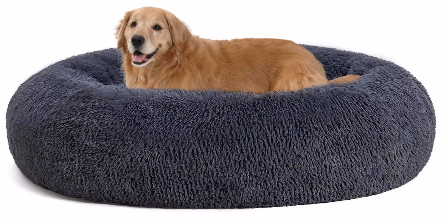 Cuccia ortopedica rotonda per animali domestici, diametro 120 cm, lavabile, adatta a cani e gatti