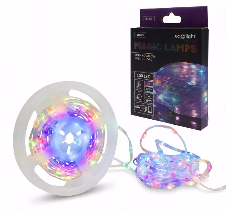 Eco Light Magic luci 100led 1mln colori 5m DC5V