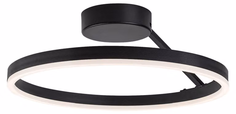 Rabalux 71302 Lampade da soffitto Isaure LED 24 in metallo e acrilico nero