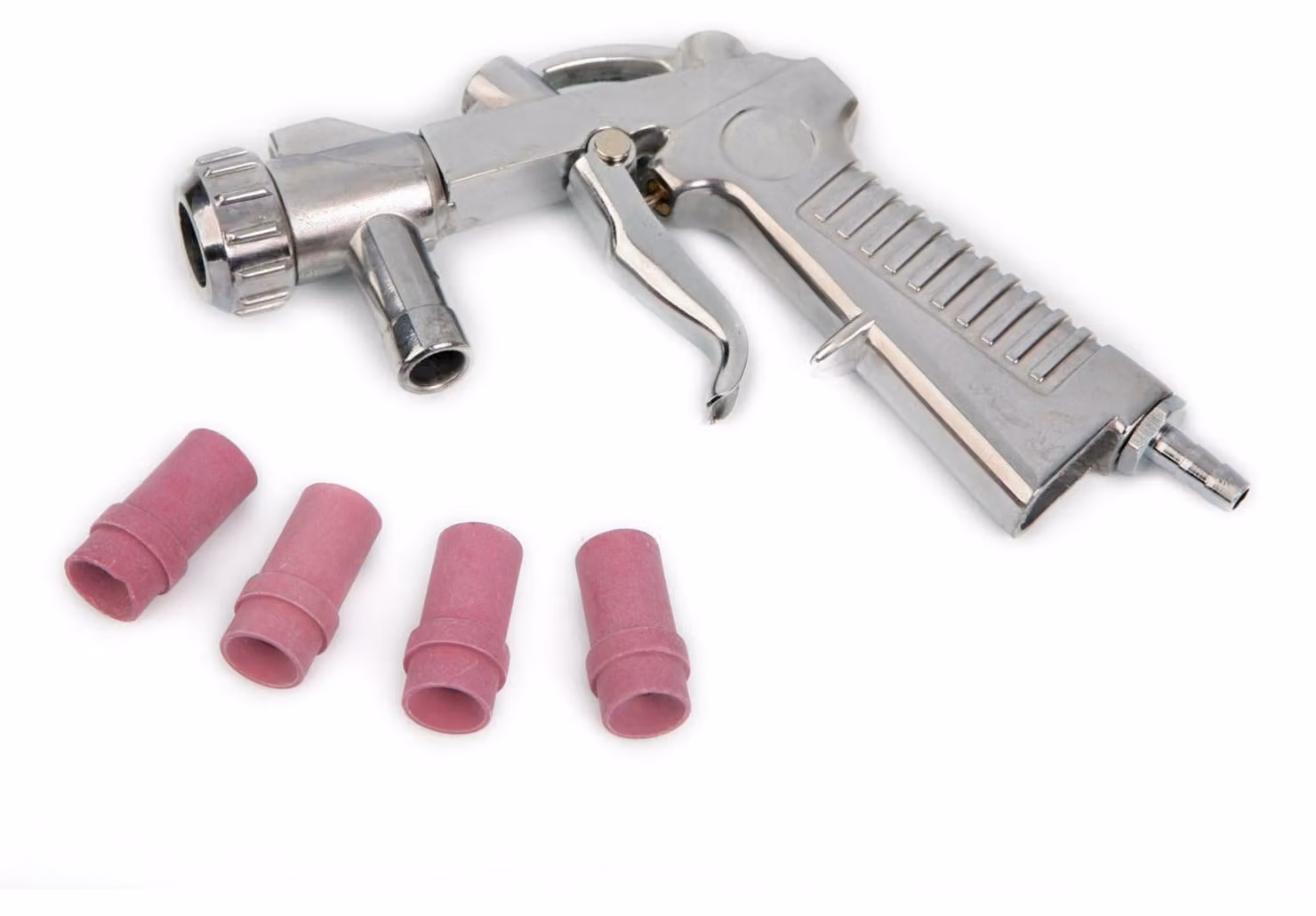 Set pistola sabbiatrice portatile, kit con 4 ugelli SBC 90,220,350