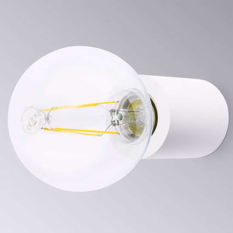 FARO BARCELONA Applique da parete Ten, Bianco / Opale, Soggiorno / Sala da pranzo, Metallo, Moderno, Applique