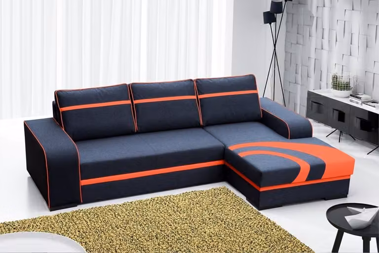 Schlafsofa Eck Sofa Couch Bettfunktion Polster Eck Garnitur Schlaffunktion