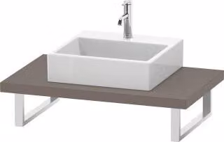 Duravit Console L-Cube 80-200x55cm, 1 AS, spessore 4,5cm, bas. ma