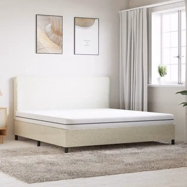 Materasso in Schiuma Mediamente Morbido-Materasso per Letto 200x200 cm 537221