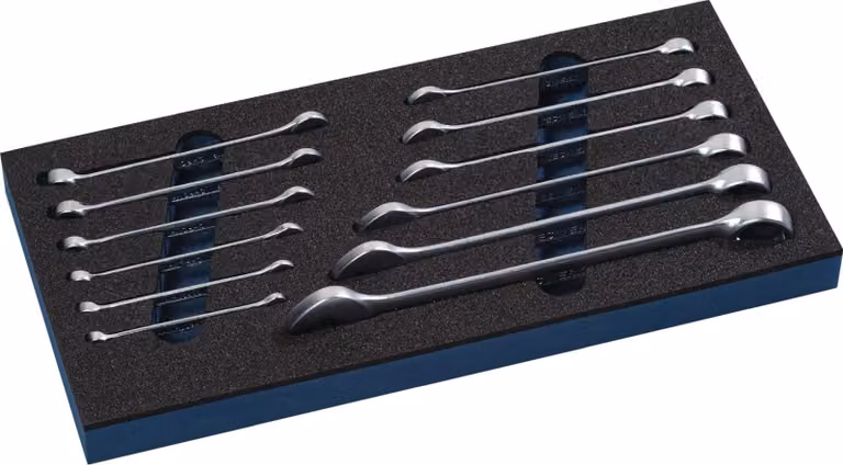 Set di utensili da 12 pezzi, modulo 1/3, larghezze delle chiavi da 6 a 22 mm