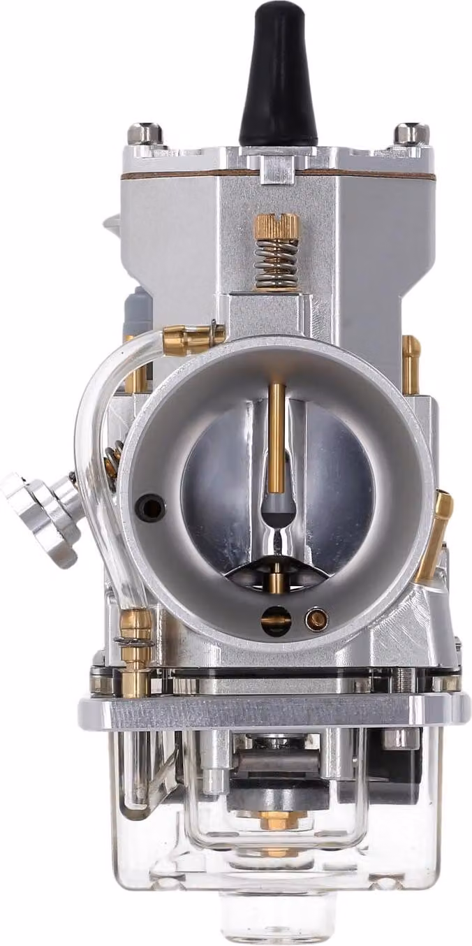 Carburatore a scorrimento piatto CNC, tipo PWK 34 - anodizzato argento