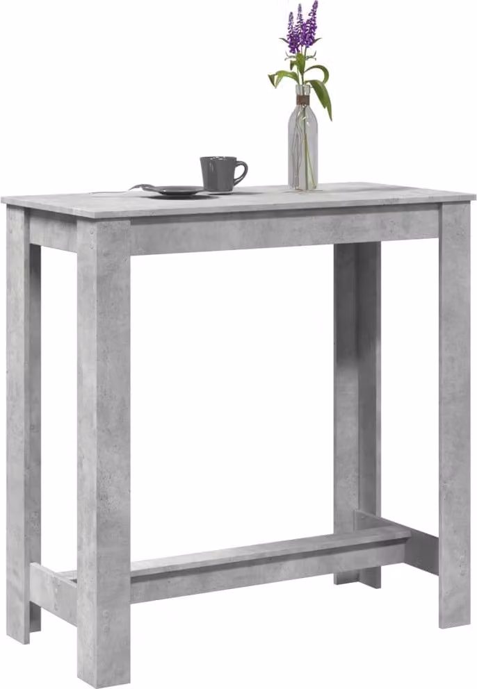 Maison Exclusive - Tavolo da bar grigio cemento 102x50x103,5 cm Materiale ligneo