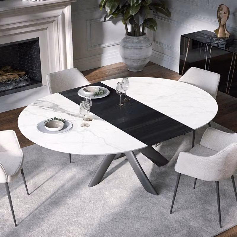 Tavolo Style Round Ext Tonin Casa allungabile