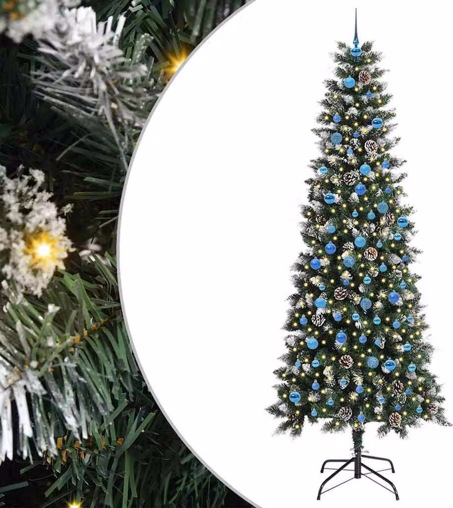 Albero di Natale artificiale con 300 LED Verde 240 cm