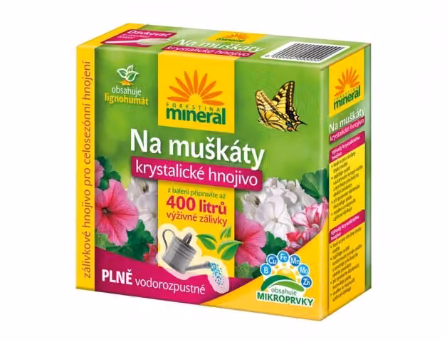 Concime MINERALE cristallino per gerani + lignohumate 400g