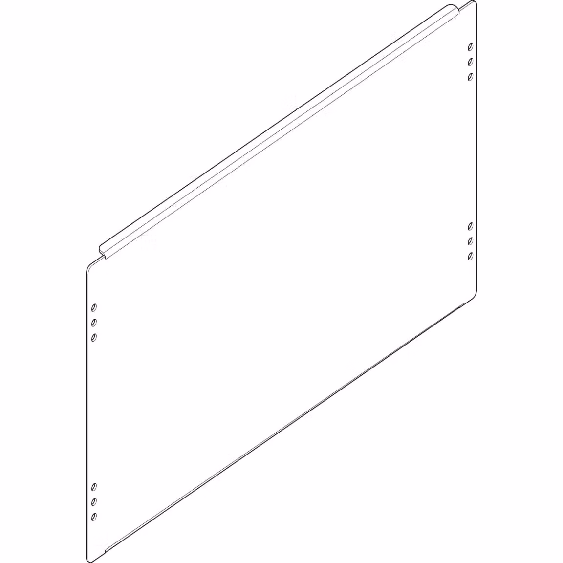Piastra di montaggio ABN 450x250 mm 2FB/2RE_5 per il montaggio tra profili portanti (5 pezzi) FM22N5