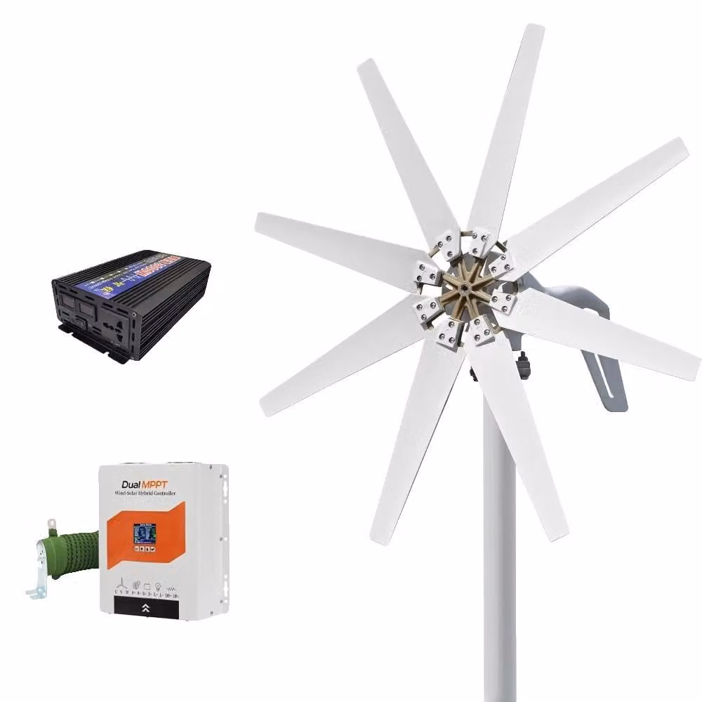 Generatore eolico, alta potenza, facile installazione, sistema autonomo 1-b, 2000 W-d, 48 V-a