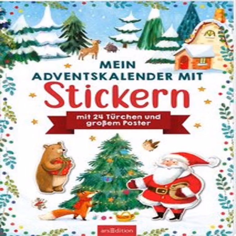 Il mio calendario dell'avvento con gli adesivi