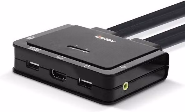 Lindy 42347 switch per keyboard-video-mouse (kvm) nero - LINDY42347