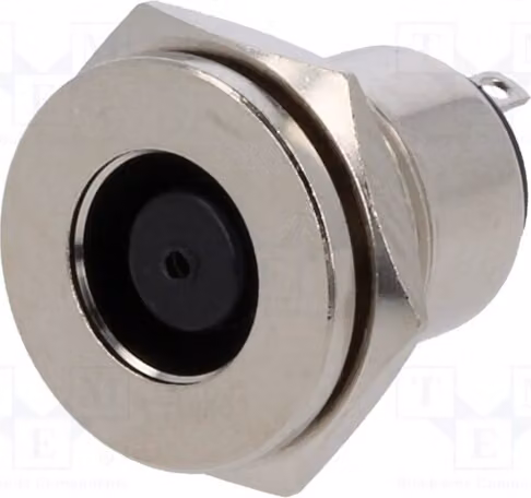 1 connettore femmina 7,9/5,6/0,9 mm per alimentazione CC, da saldare, serie 1614, connettore CC