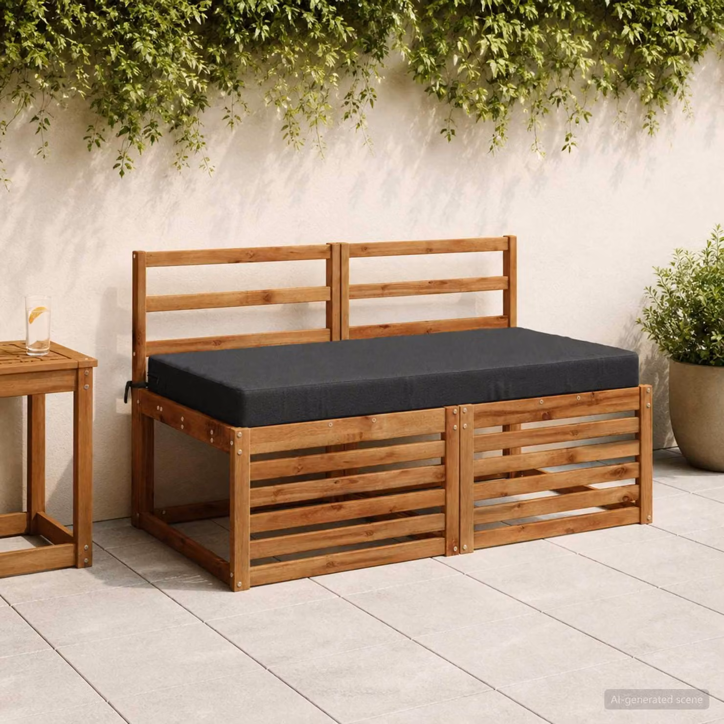 vidaXL Cuscino per la seduta SOEST in poliestere Antracite con rivestimento lavabile e resistente ai raggi UV