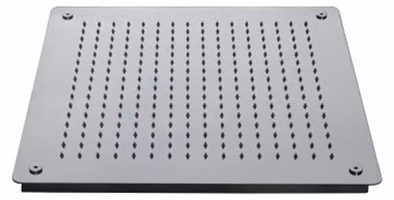 Doccia a pioggia XXL in acciaio inox DPG5005 superpiatta - 50 x 50 cm - Installazione a soffitto