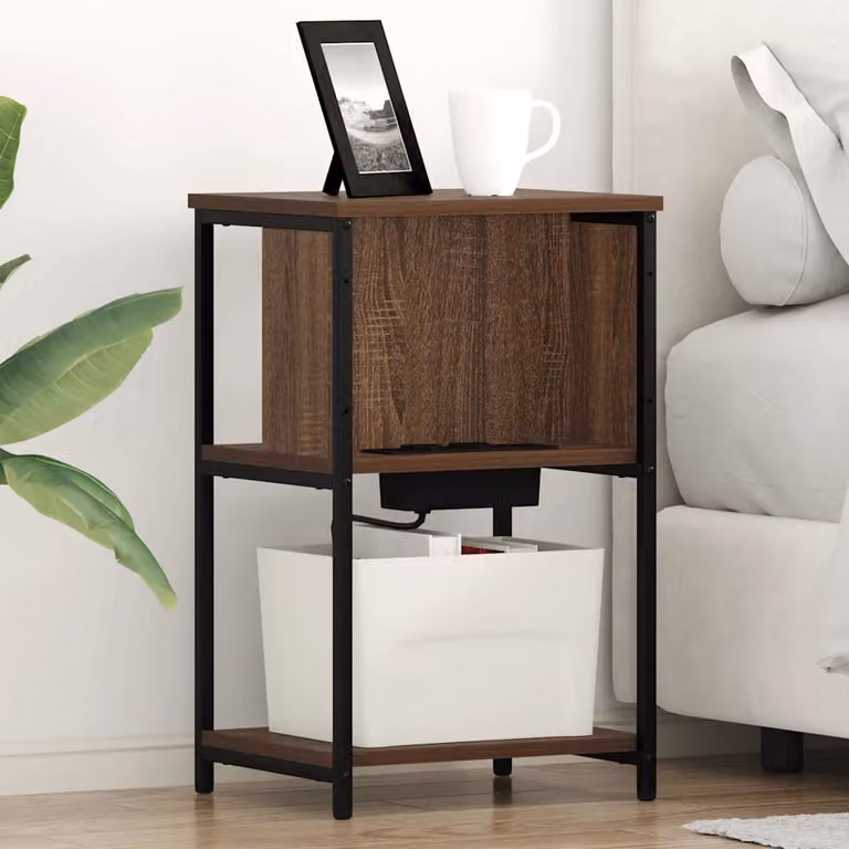 Armadio da Notte vidaXL in Rovere Marrone L/P/H: 38 x 31 x 61 cm