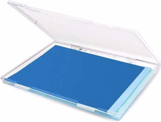 Scatola portaoggetti portatile Transpapier formato A4 - Accessorio da scrivania trasparente per scuole, aziende e uso privato