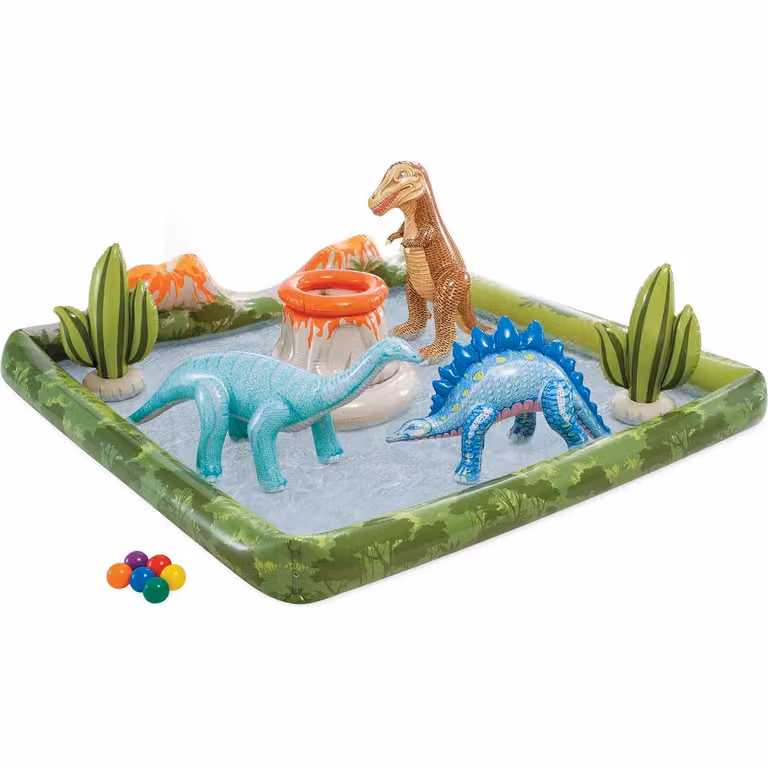 Intex Play Center Jurassic con Palline Wet Set Collection Multicolore L/P/H: 201 x 201 x 36 cm