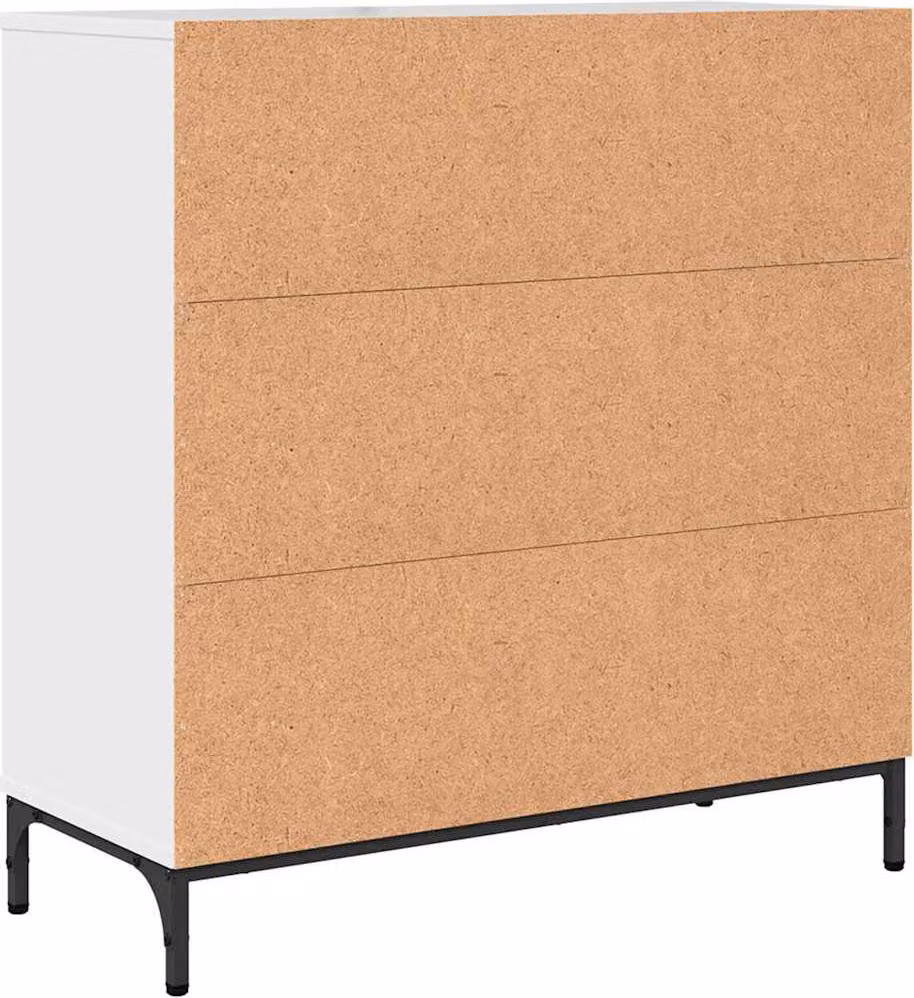 Credenza Bianco Lucido 79,5 x 33 x 82 cm Legno multistrato