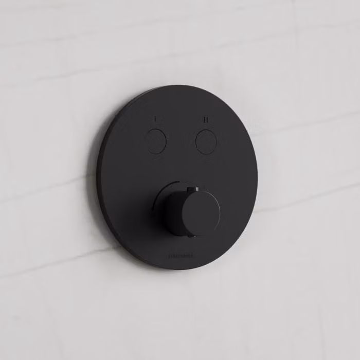 Miscelatore a incasso Kronenbach Smart Push per 2 uscite, modello rotondo