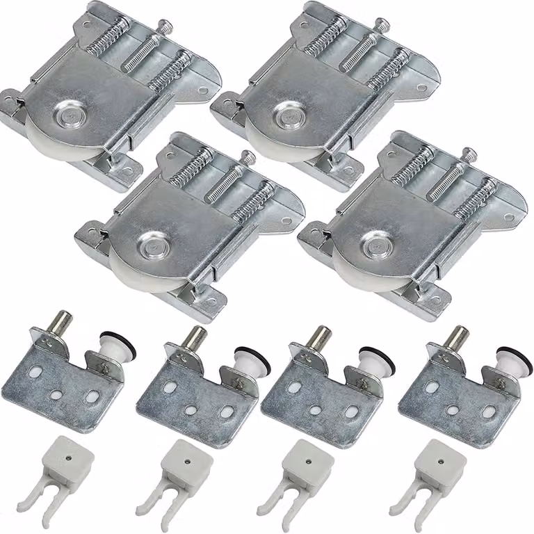 Omgoods - Set di 8 pezzi per porte scorrevoli, con ruote in nylon
